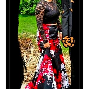 Floral Two piece dress